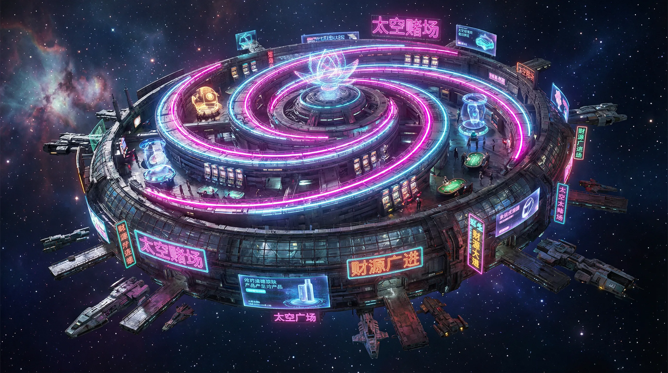 澳门彩票银河娱乐赛博朋克星际空间站